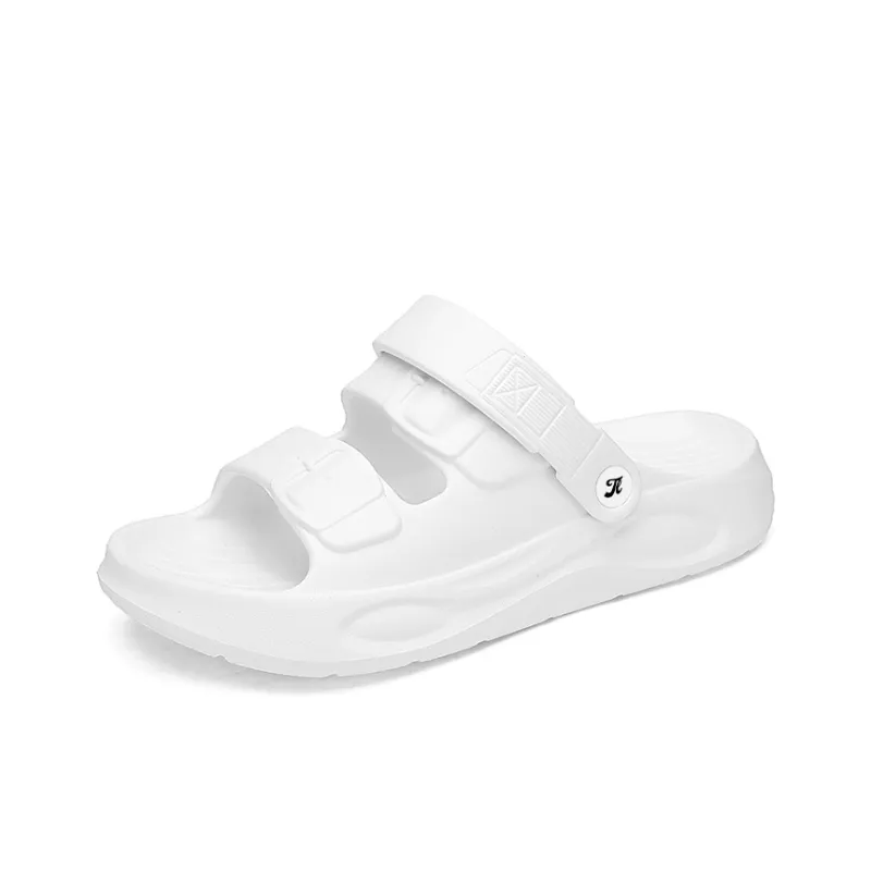 Tonlion Beach Sandals Men White/Khaki/Light Gray/Black-1