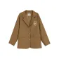 Brown Long Business Suit Coat