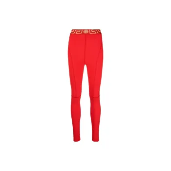 VERSACE Leggings Women's Red