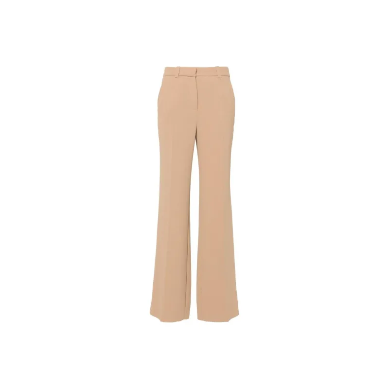 Elisabetta Franchi Logo embroidered Straight leg Trousers-0