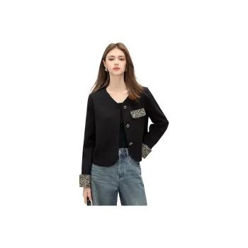 TOUCH Cropped Coats Women's Black