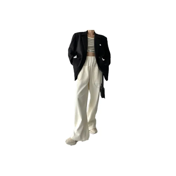 PAPERLLL Wide Leg Thickened Pants Women's-0