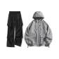 Black+Neutral Gray (Sun Protection Ice Silk Clothing Sets)