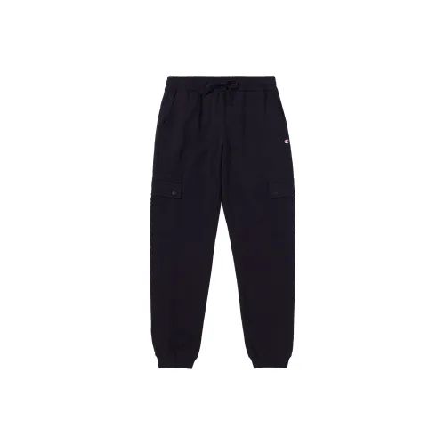 Champion Straight Thickened And Fleece Lined Casual Pants Winter Women's Black