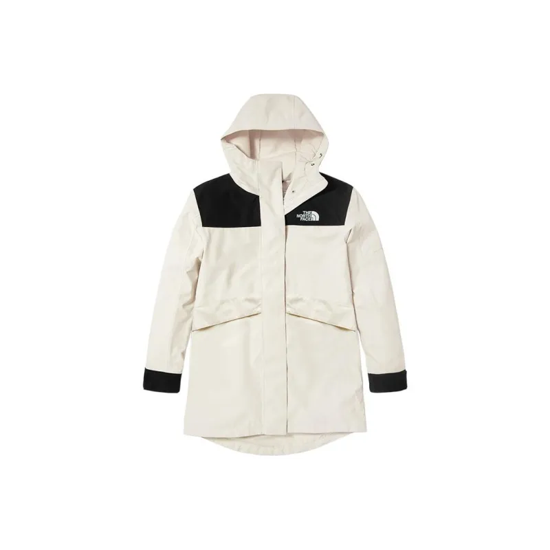 THE NORTH FACE METROVIEW TRENCH SS22 Outdoor Hiking Waterproof And Breathable Windbreaker Jacket Women's White-0