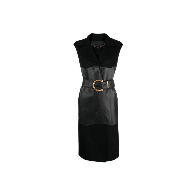 Ferragamo Velvet Jackets Women's Black-0