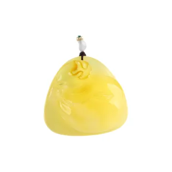 Oushuo Jewelry Amber Beeswax Fine Jade Necklaces Unisex
