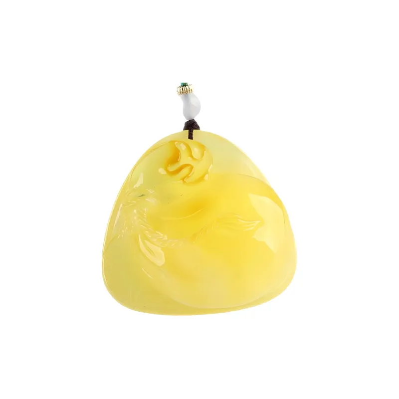 Oushuo Jewelry Amber Beeswax Fine Jade Necklaces Unisex-0