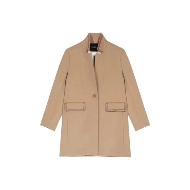 Maje Coats Women's Camel-0