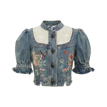 LULUALWAYS Denim Jacket Women's Blue