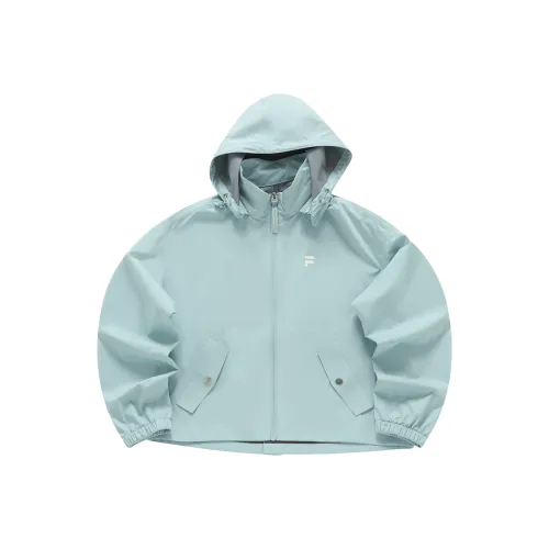FILA FUSION Trench Coats Women's Lake Blue