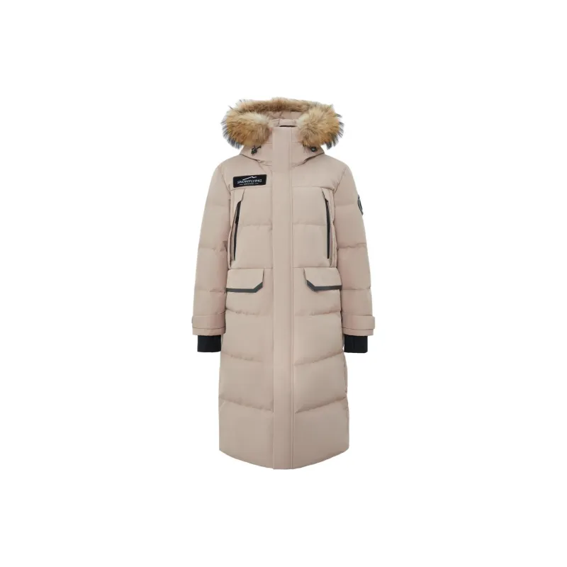 SNOW FLYING Snowy Collection Long Down Coats Unisex-15