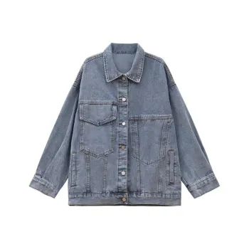 YINLEI Denim Jacket Women's Blue