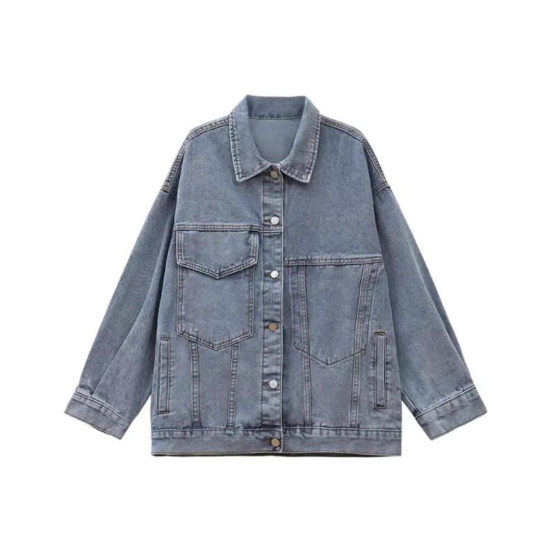 YINLEI Denim Jacket Women's Blue-0