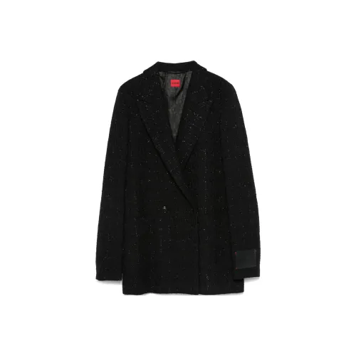 HUGO BOSS Metallic-threading Blouclé Blazer