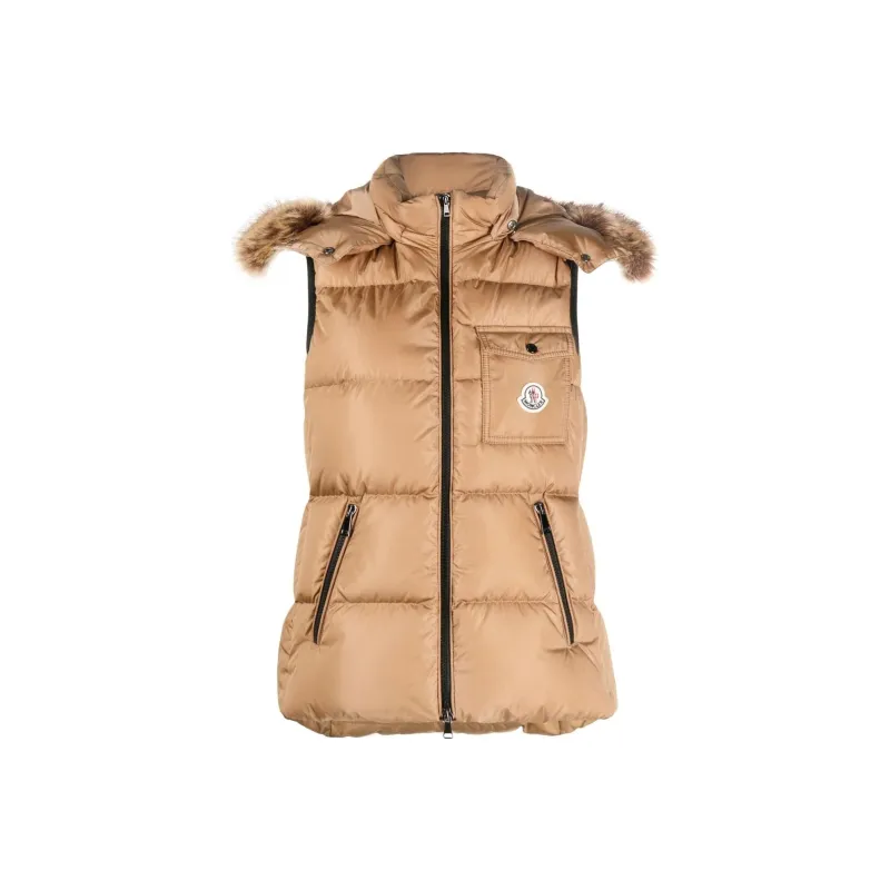 Moncler Vests Women's Camel-0