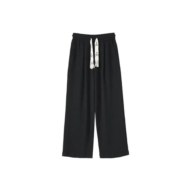Jinggu Casual Pants Women's Slimming Black-0