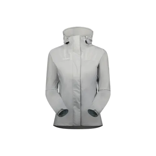MAMMUT Microlayer 2.0 HS Windbreaker Jackets Women's Platinum Gray