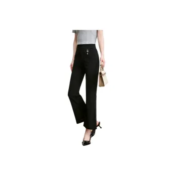 FENHONGMALI Casual Pants Women's Black