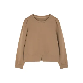 Mo Han Yi Mei Sweatshirt Women's Light Tea Brown