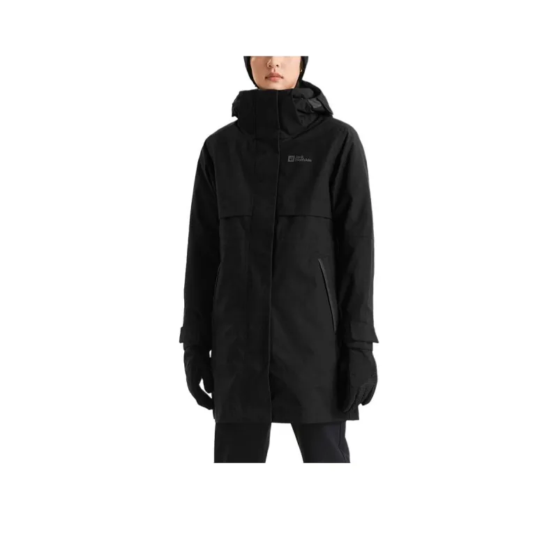 Jack Wolfskin Outdoor Hiking Keep Warm From The Wind Windbreaker Jacket Women's Pearl White-2