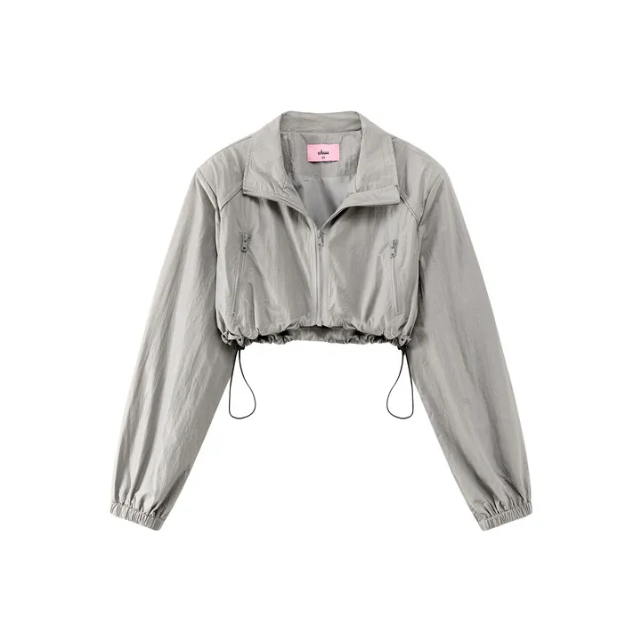 CHUU Cropped Coats Women's Gray-0
