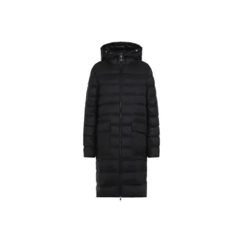 Moncler Sedan Logo Patch Hooded Coat