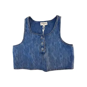 CHANEL Vests Women's Blue