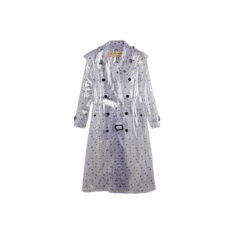 Burberry Trench Coats Women's White-0