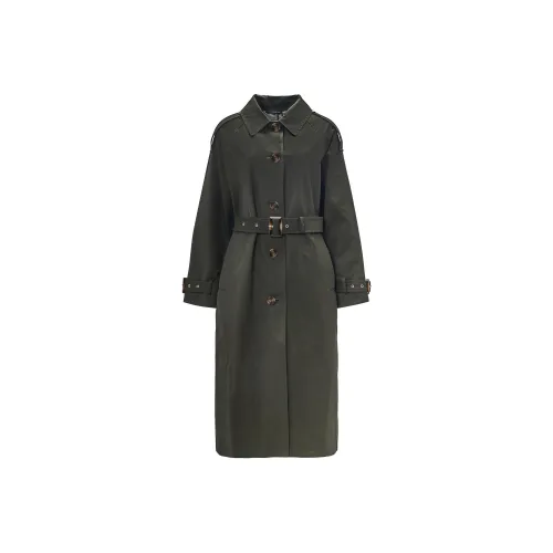 BARBOUR Showerproof Trench Coat Coats Women's Green