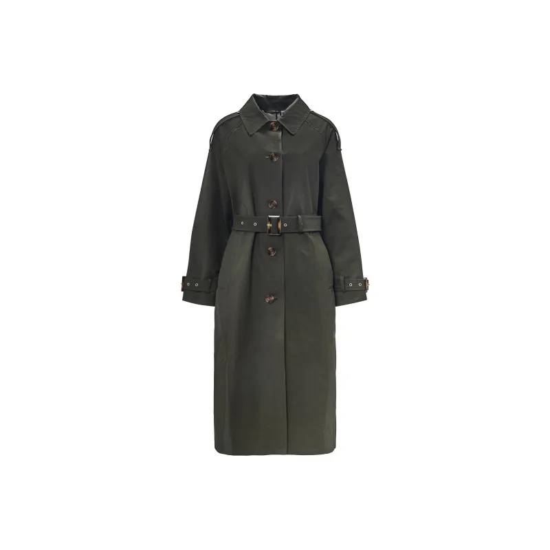 BARBOUR Showerproof Trench Coat Coats Women's Green-0