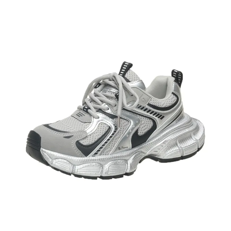 BEN SHERMAN Cushioning, Slip Resistant, Abrasion Resistant, Lightweight Low Top Chunky Sneakers Unisex-0