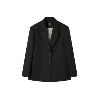 Ouyang Business Suit Women's Modern Gray