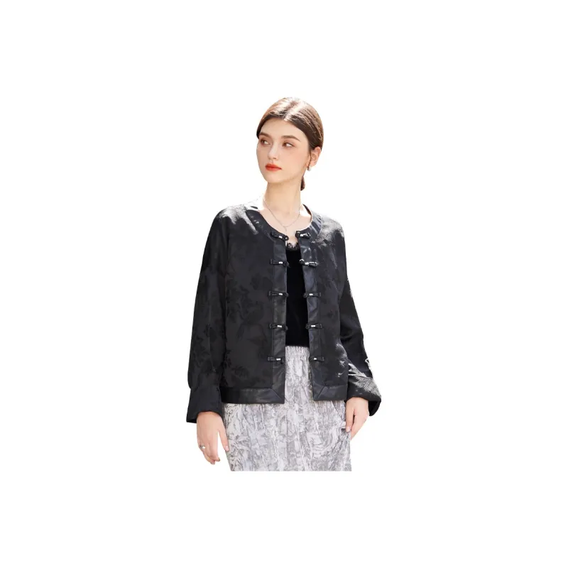 TOUCH Cropped Coats Women's Black-0