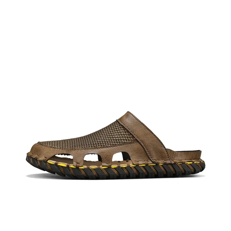 GESENLANG Slip Resistant Abrasion Resistant Closed Toe Slippers Men's-5