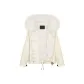 Cream White Cropped Silhouette Packer+White Snow Fox