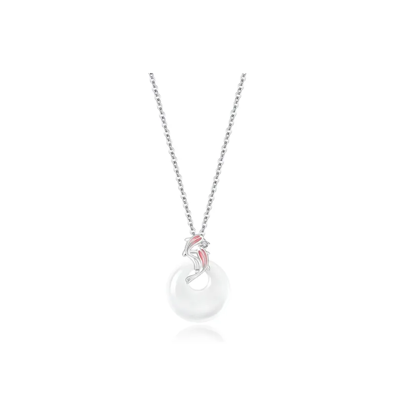 CHINA GOLD Sterling Silver Necklaces Women's-5