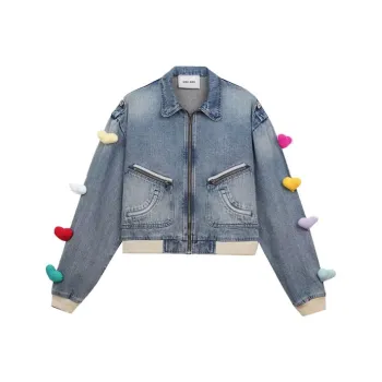 ONOFFON Denim Jackets Women's Royal Blue