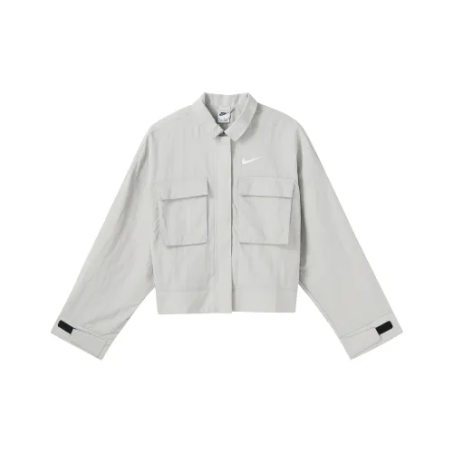 Nike Sportswear Essentials Series Cropped Coats Women's Limestone White
