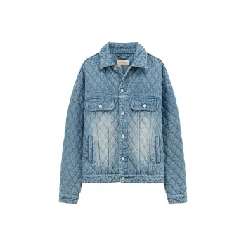 NO ONE ELSE Puffer Jackets Women's Denim Blue