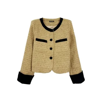 Icicofficial Cropped Coats Women's Khaki