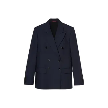 GUCCI Double-Breasted Gg Jacket