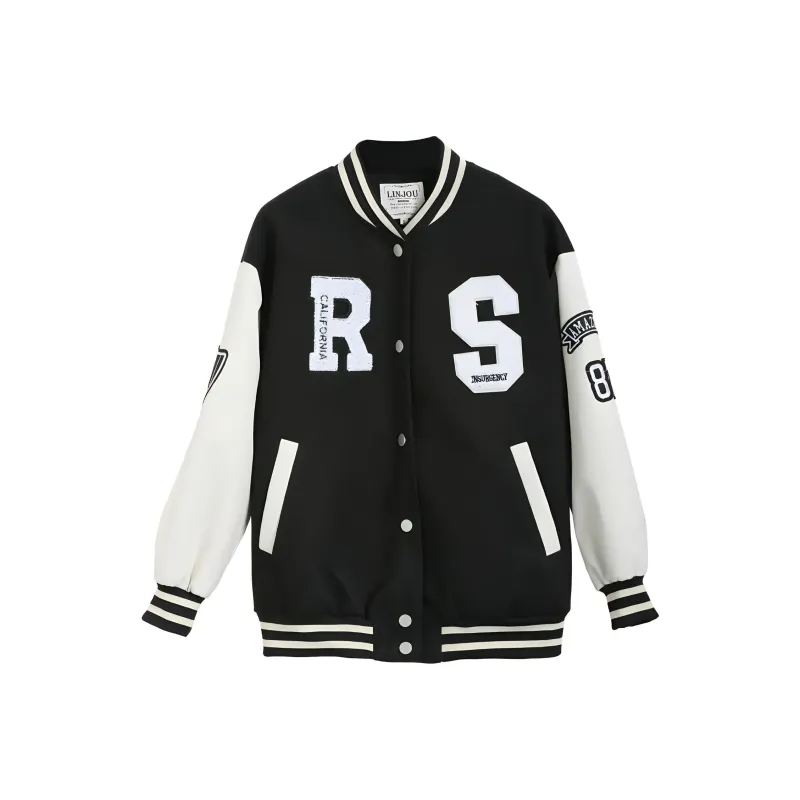 Linjou Baseball Jerseys Women's Black-0