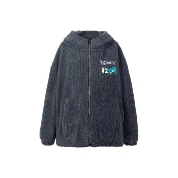 B.Duck Velvet feel Coat Women's Dark Gray