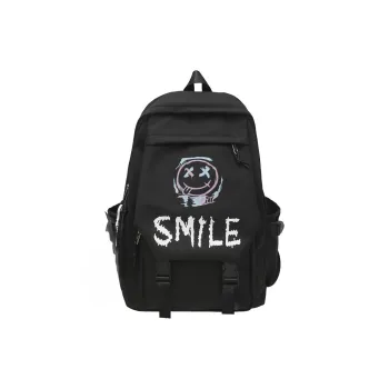 AIBAG Nylon Backpack Unisex Black/White