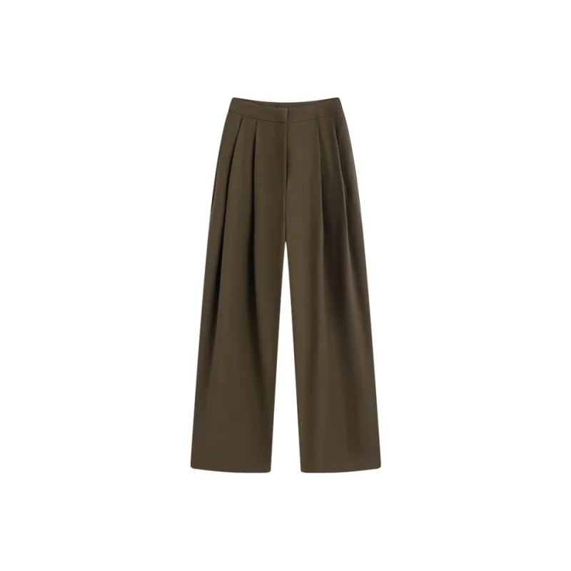 MOSIIMORII Casual Pants Women's Coffee-0