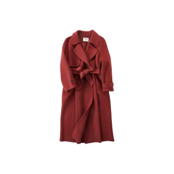 XIANGYING Coats Women's Red