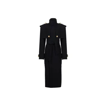 BALMAIN Decorative-buttons Trench Coat