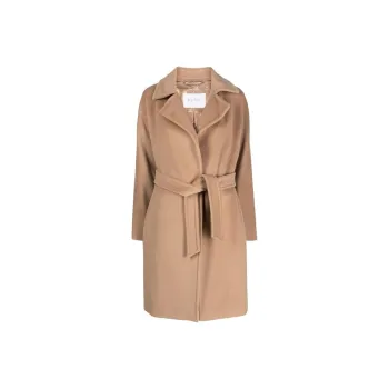 MaxMara Estella Virgin Wool Blend Belted Coat