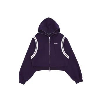 Nerdy Cropped Coats Women's Dark Purple